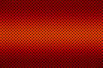 Gradient Red color Perforated metal sheet