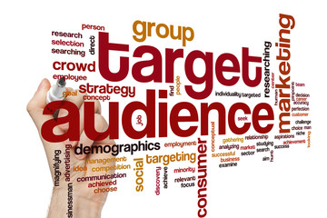 Target audience word cloud