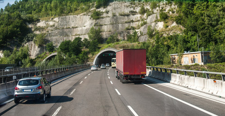 Road leading to the tunnel, Europe