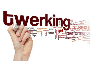 Twerking word cloud concept