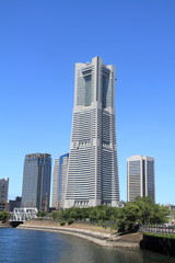 Yokohama Minatomirai 21 in Kanagawa, Japan