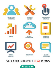 Flat set icons for Web and Mobile Applications