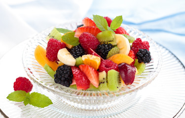 Fresh berries in bowl.