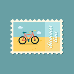 Bicycle flat stamp