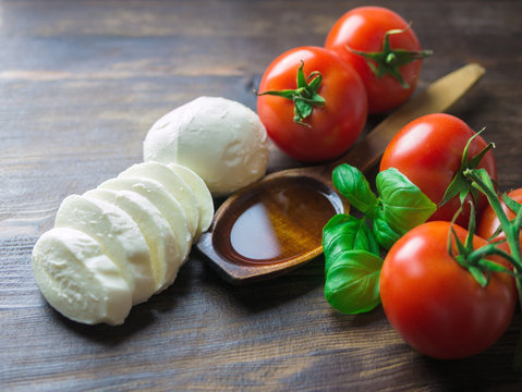 Caprese-Zutaten