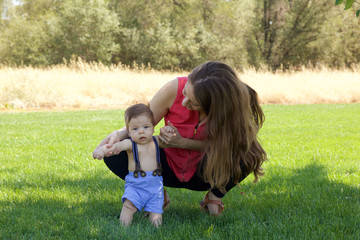 Mother and Newborn Baby