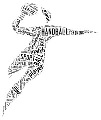 Handball pictogram on white background