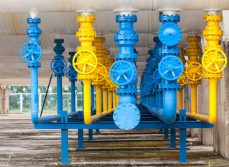 Valves at gas plant