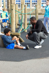 Injured Child During School Physical Education Class