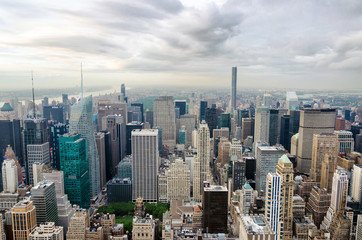 Fototapeta na wymiar New York city, United States. Panoramic view of Manhattan skylin