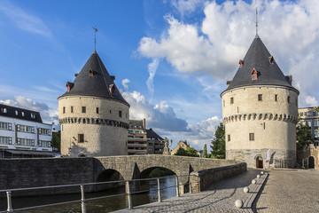Fototapeta premium Broel Towers (Broeltorens) - symbol of city Kortrijk. Belgium.