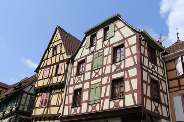 Alsace architecture village de Riquewihr
