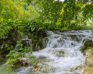 Fototapeta na wymiar Beautiful water stream.