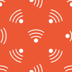 Orange Wi-Fi pattern