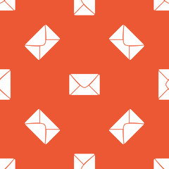 Orange letter pattern