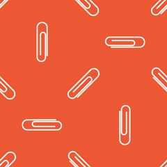 Orange paperclip pattern