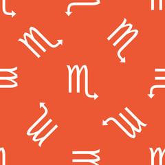 Obraz premium Orange Scorpio pattern