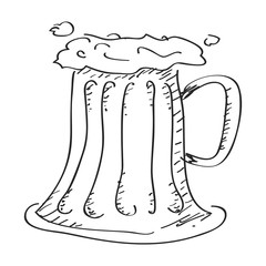Simple doodle of a beer glass
