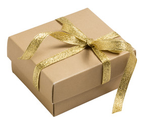 A gift box with clipping path