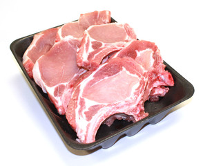 côte de porc en caissette