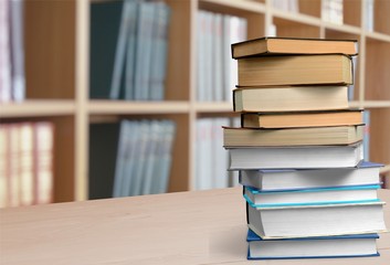 Book, stack, literature.