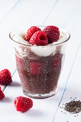 Chia seed parfait.