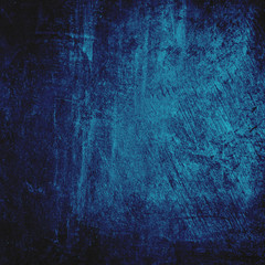 Grunge blue background with space for text