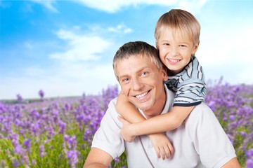 Fototapeta premium Father, Son, Child.