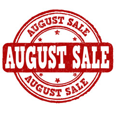 August sale stamp