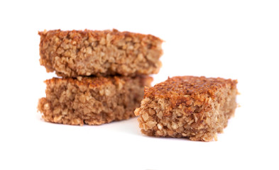 Energy bars isolated in white