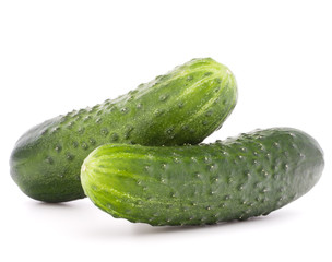 Cucumber vegetable  isolated on white background cutout
