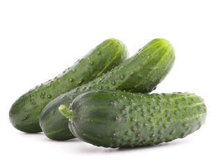 Cucumber vegetable  isolated on white background cutout