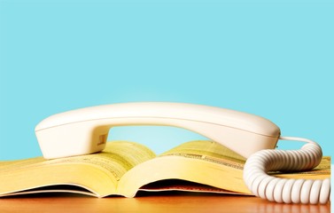 Telephone Directory, Yellow Pages, Yellow.