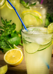 Fresh lemonade drink