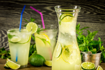 Fresh lemonade drink