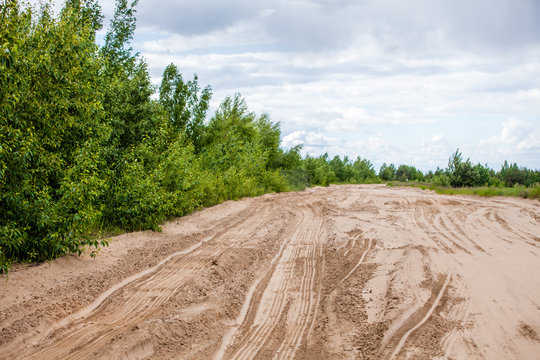 Tiretracks In The Sand