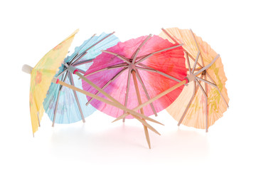 Paper umbrellas for cocktails