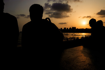 Sunset on Marine Drive