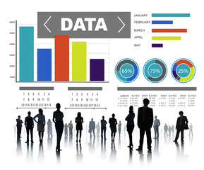 Obraz premium Data Analytics Chart Performance Pattern Statistics Information