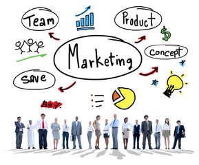 Marketing Strategy Team Business Commercial Advertising Concept