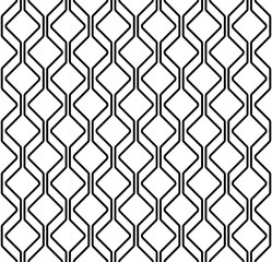 Black and white geometric seamless pattern with line, abstract b
