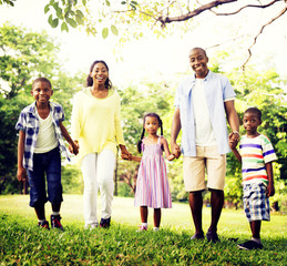 African Family Happiness Holiday Vacation Activity Concept