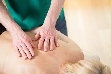 Close-up of massage