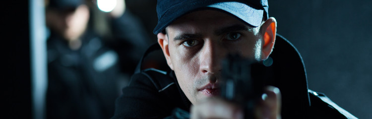 Policeman's frist action