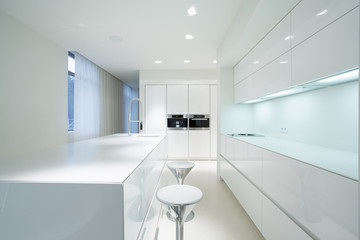 White kitchen interior