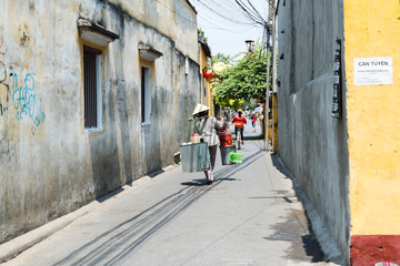Streets life in Hoi An, Vietnam
