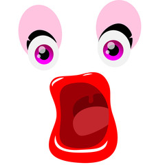 surprised face