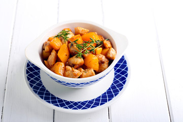 Chicken breast with apricot