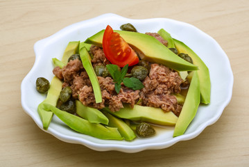 Tuna and avocado