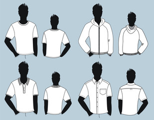 man clothes isolated for design